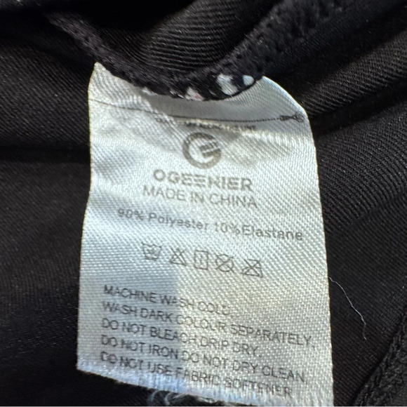 OGEENIER Women’s Active Tank Top Size large  Black Open Back Workout Shirt - Picture 6 of 8